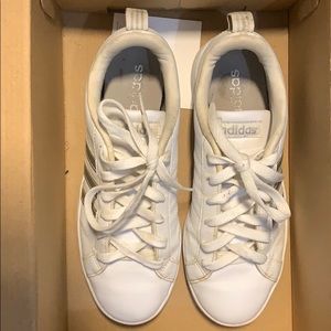 White adidas sneakers